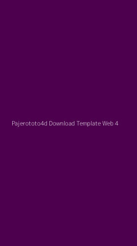 Tampilan Antarmuka Aplikasi Pajerototo4d Download Template Web - 4