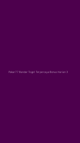 Tampilan Antarmuka Aplikasi Pakar77 Bandar Togel Terpercaya Bonus Harian - 3