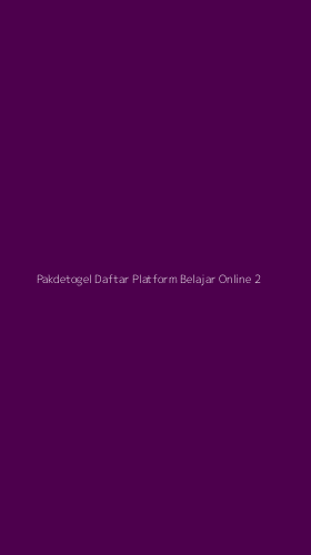 Tampilan Antarmuka Aplikasi Pakdetogel Daftar Platform Belajar Online - 2