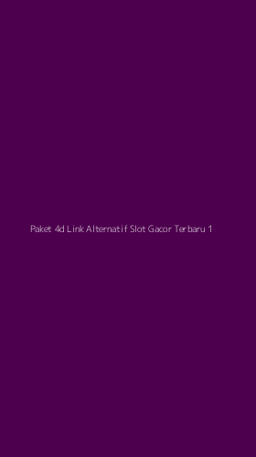 Tampilan Antarmuka Aplikasi Paket 4d Link Alternatif Slot Gacor Terbaru - 1