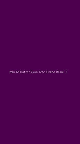 Tampilan Antarmuka Aplikasi Palu 4d Daftar Akun Toto Online Resmi - 3