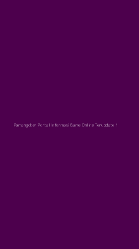Tampilan Antarmuka Aplikasi Pamangober Portal Informasi Game Online Terupdate - 1