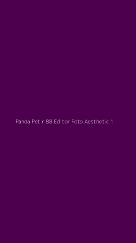 Tampilan Antarmuka Aplikasi Panda Petir 88 Editor Foto Aesthetic - 1