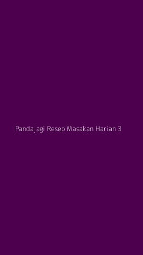Tampilan Antarmuka Aplikasi Pandajagi Resep Masakan Harian - 3
