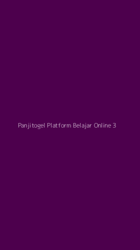Tampilan Antarmuka Aplikasi Panjitogel Platform Belajar Online - 3