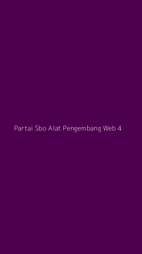 Tampilan Antarmuka Aplikasi Partai Sbo Alat Pengembang Web - 4