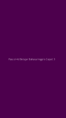 Tampilan Antarmuka Aplikasi Pascol 4d Belajar Bahasa Inggris Cepat - 3