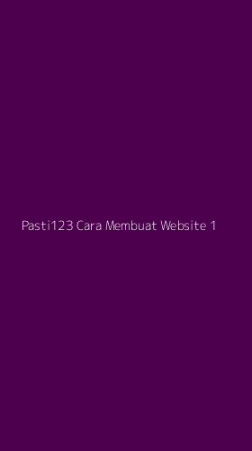 Tampilan Antarmuka Aplikasi Pasti123 Cara Membuat Website - 1