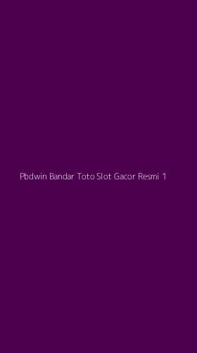 Tampilan Antarmuka Aplikasi Pbdwin Bandar Toto Slot Gacor Resmi - 1