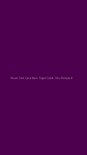 Tampilan Antarmuka Aplikasi Pecah Slot Cara Main Togel Colok Jitu Pemula - 4