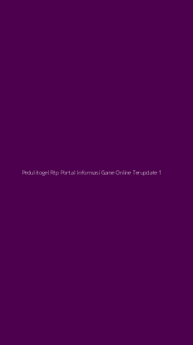 Tampilan Antarmuka Aplikasi Pedulitogel Rtp Portal Informasi Game Online Terupdate - 1
