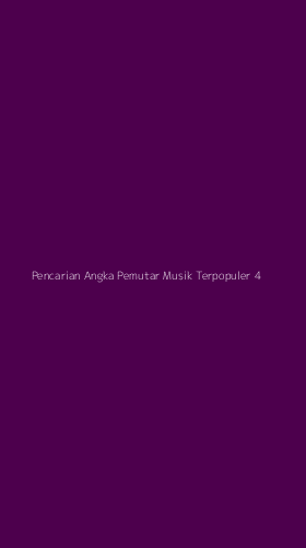 Tampilan Antarmuka Aplikasi Pencarian Angka Pemutar Musik Terpopuler - 4