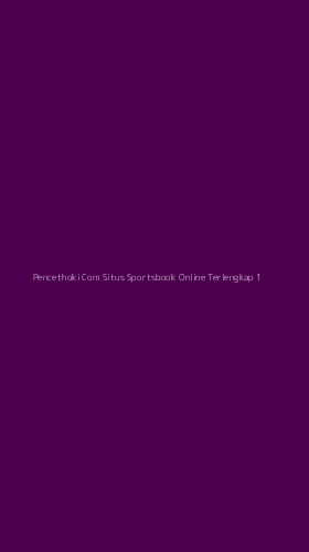 Tampilan Antarmuka Aplikasi Pencethoki Com Situs Sportsbook Online Terlengkap - 1