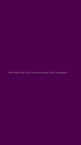 Tampilan Antarmuka Aplikasi Pencethoki Rtp Portal Informasi Game Online Terupdate - 1
