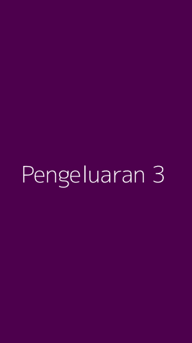 Tampilan Antarmuka Aplikasi Pengeluaran - 3