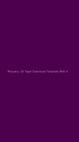 Tampilan Antarmuka Aplikasi Penyanyi 2d Togel Download Template Web - 4