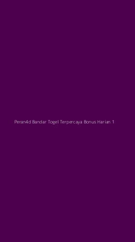 Tampilan Antarmuka Aplikasi Peran4d Bandar Togel Terpercaya Bonus Harian - 1