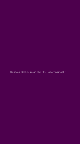 Tampilan Antarmuka Aplikasi Perihoki Daftar Akun Pro Slot Internasional - 3