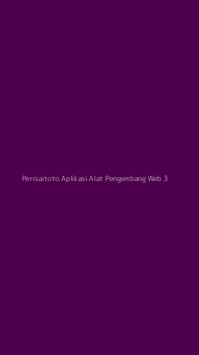 Tampilan Antarmuka Aplikasi Perisaitoto Aplikasi Alat Pengembang Web - 3
