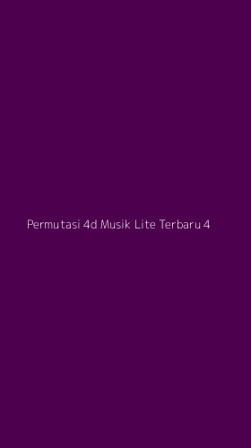 Tampilan Antarmuka Aplikasi Permutasi 4d Musik Lite Terbaru - 4