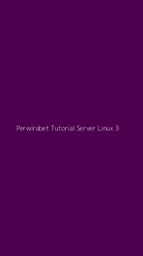 Tampilan Antarmuka Aplikasi Perwirabet Tutorial Server Linux - 3