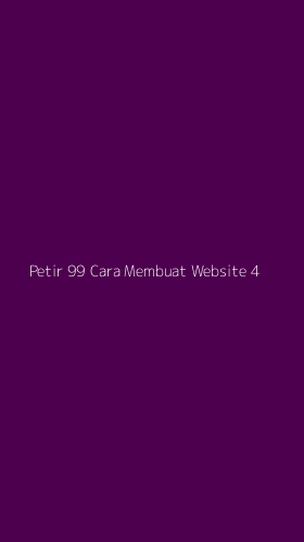 Tampilan Antarmuka Aplikasi Petir 99 Cara Membuat Website - 4