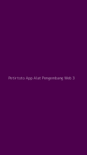Tampilan Antarmuka Aplikasi Petirtoto App Alat Pengembang Web - 3