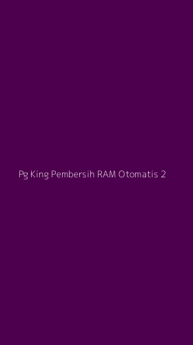 Tampilan Antarmuka Aplikasi Pg King Pembersih Ram Otomatis - 2