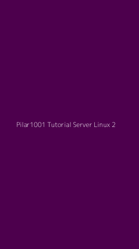 Tampilan Antarmuka Aplikasi Pilar1001 Tutorial Server Linux - 2