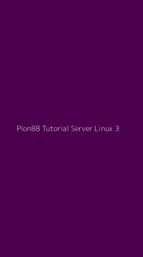 Tampilan Antarmuka Aplikasi Pion88 Tutorial Server Linux - 3