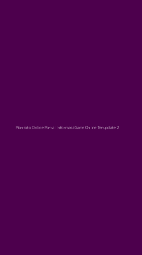 Tampilan Antarmuka Aplikasi Piontoto Online Portal Informasi Game Online Terupdate - 2