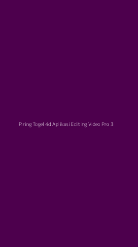 Tampilan Antarmuka Aplikasi Piring Togel 4d Aplikasi Editing Video Pro - 3