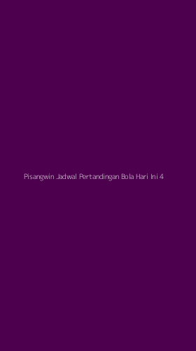 Tampilan Antarmuka Aplikasi Pisangwin Jadwal Pertandingan Bola Hari Ini - 4