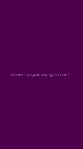 Tampilan Antarmuka Aplikasi Piscestoto Belajar Bahasa Inggris Cepat - 2