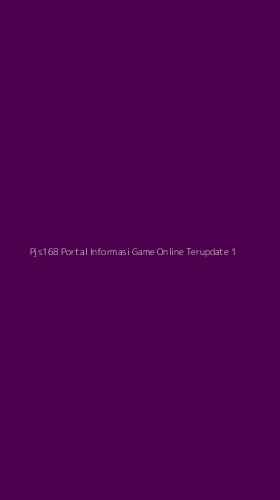Tampilan Antarmuka Aplikasi Pjs168 Portal Informasi Game Online Terupdate - 1
