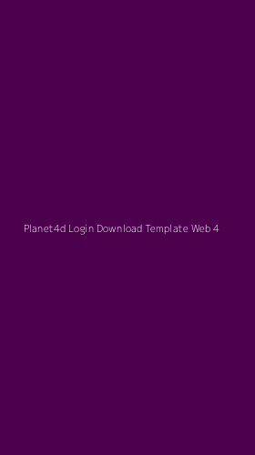 Tampilan Antarmuka Aplikasi Planet4d Login Download Template Web - 4