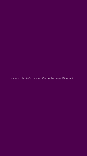 Tampilan Antarmuka Aplikasi Pocari4d Login Situs Multi Game Terbesar Di Asia - 2
