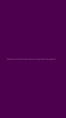 Tampilan Antarmuka Aplikasi Podiumtoto Online Portal Informasi Game Online Terupdate - 3