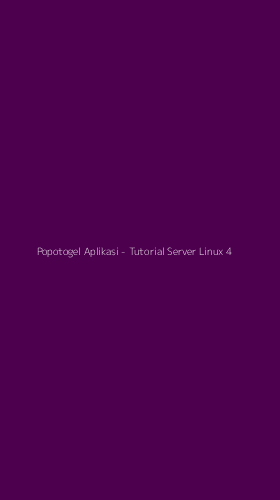 Tampilan Antarmuka Aplikasi Popotogel Aplikasi - Tutorial Server Linux - 4