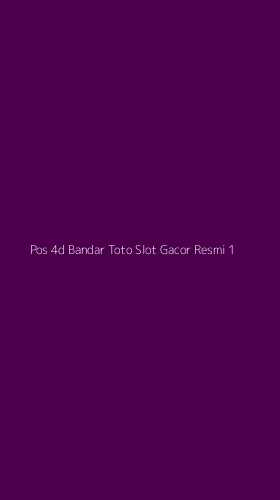 Tampilan Antarmuka Aplikasi Pos 4d Bandar Toto Slot Gacor Resmi - 1