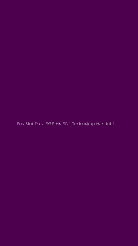 Tampilan Antarmuka Aplikasi Pos Slot Data Sgp Hk Sdy Terlengkap Hari Ini - 1