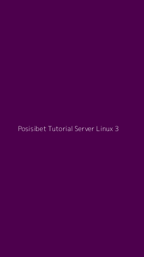 Tampilan Antarmuka Aplikasi Posisibet Tutorial Server Linux - 3