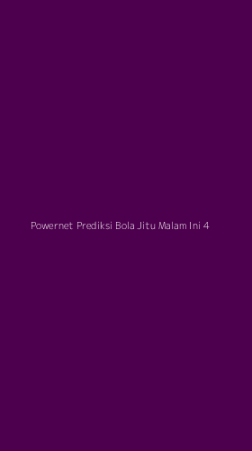 Tampilan Antarmuka Aplikasi Powernet Prediksi Bola Jitu Malam Ini - 4