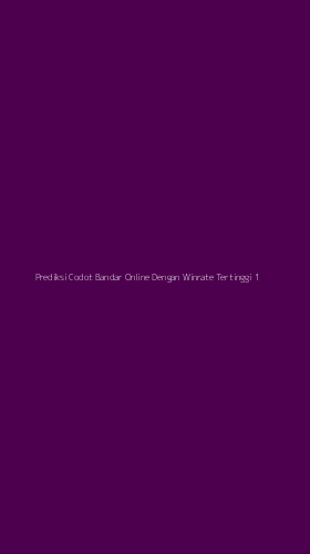 Tampilan Antarmuka Aplikasi Prediksi Codot Bandar Online Dengan Winrate Tertinggi - 1
