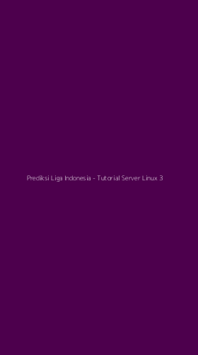 Tampilan Antarmuka Aplikasi Prediksi Liga Indonesia - Tutorial Server Linux - 3