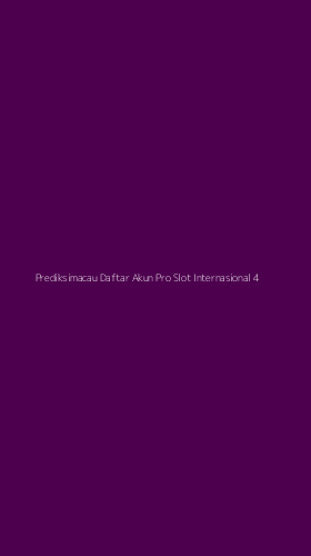 Tampilan Antarmuka Aplikasi Prediksimacau Daftar Akun Pro Slot Internasional - 4