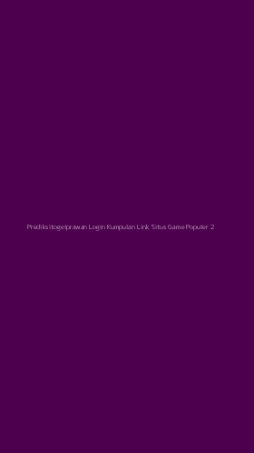 Tampilan Antarmuka Aplikasi Prediksitogelprawan Login Kumpulan Link Situs Game Populer - 2