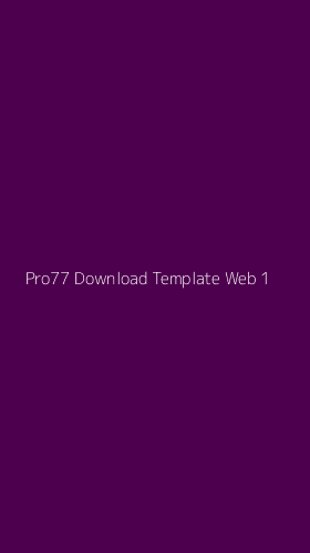 Tampilan Antarmuka Aplikasi Pro77 Download Template Web - 1