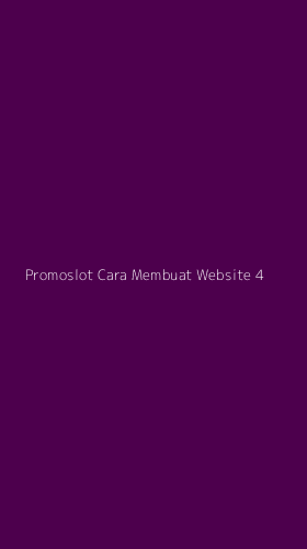 Tampilan Antarmuka Aplikasi Promoslot Cara Membuat Website - 4