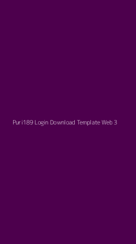 Tampilan Antarmuka Aplikasi Puri189 Login Download Template Web - 3